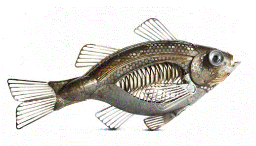 工艺丨从废旧的金属零件 到优雅的机械生命,零件,工艺,金属,机械,昆虫,上方,右上,法国,Martinet,学生们