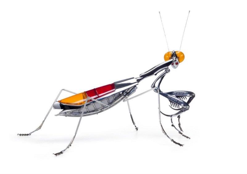 工艺丨从废旧的金属零件 到优雅的机械生命,零件,工艺,金属,机械,昆虫,上方,右上,法国,Martinet,学生们