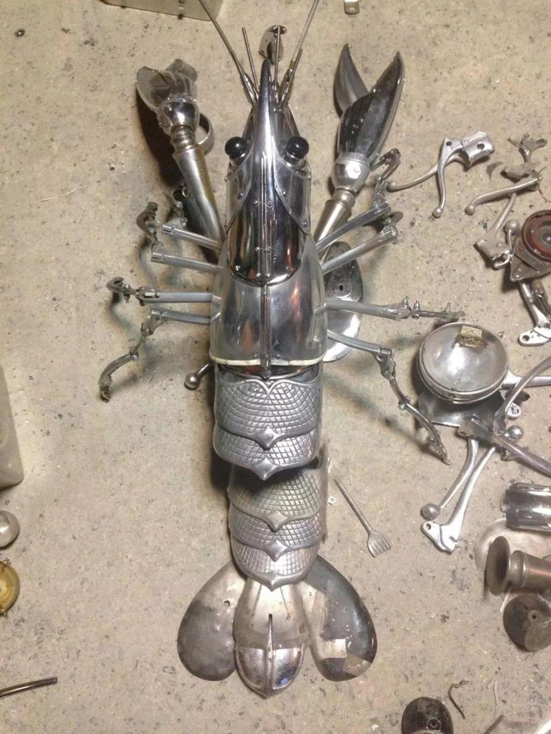 工艺丨从废旧的金属零件 到优雅的机械生命,零件,工艺,金属,机械,昆虫,上方,右上,法国,Martinet,学生们