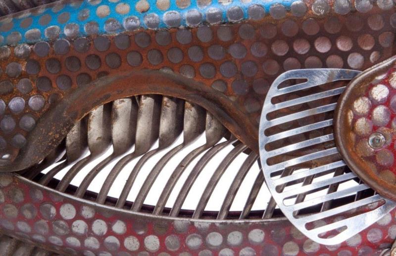 工艺丨从废旧的金属零件 到优雅的机械生命,零件,工艺,金属,机械,昆虫,上方,右上,法国,Martinet,学生们