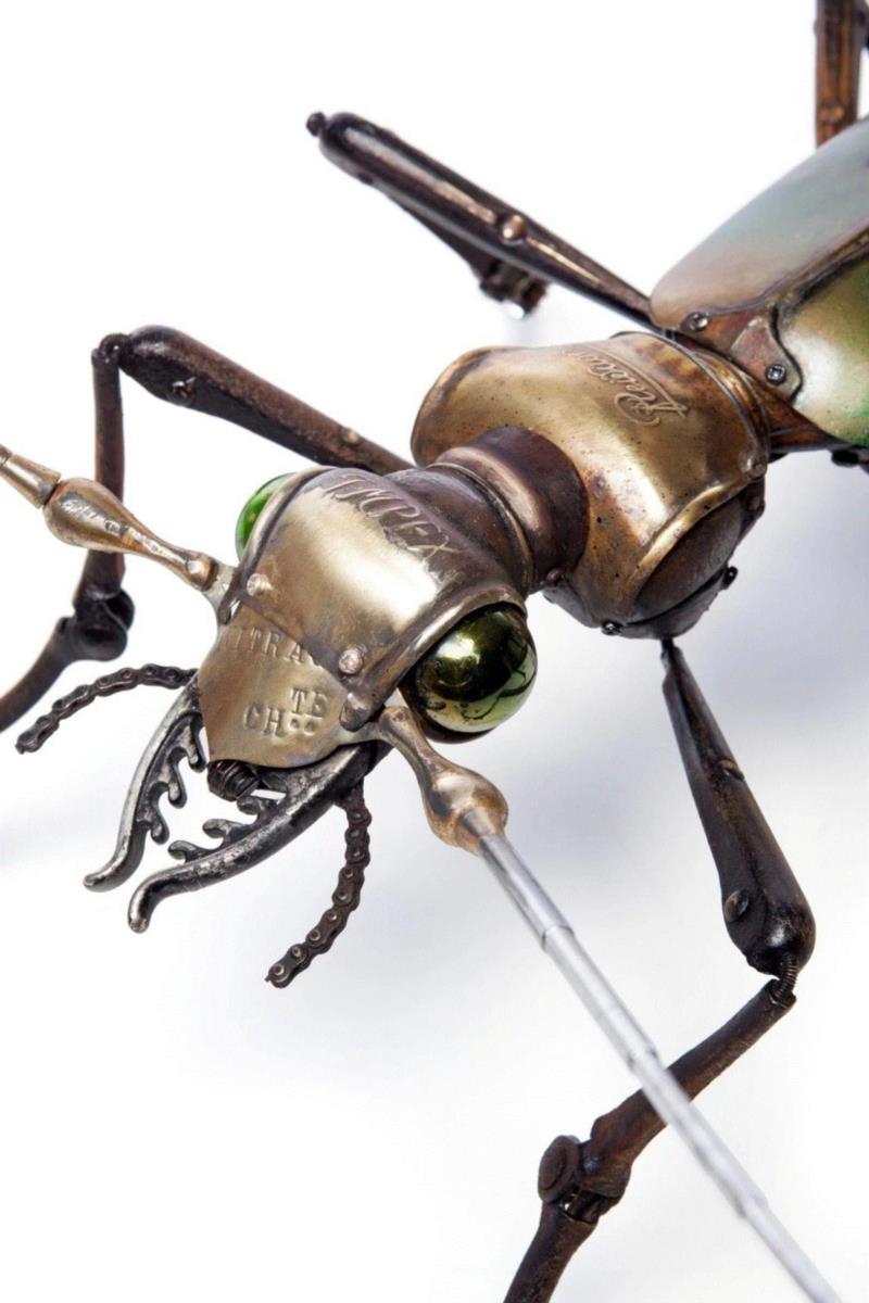 工艺丨从废旧的金属零件 到优雅的机械生命,零件,工艺,金属,机械,昆虫,上方,右上,法国,Martinet,学生们