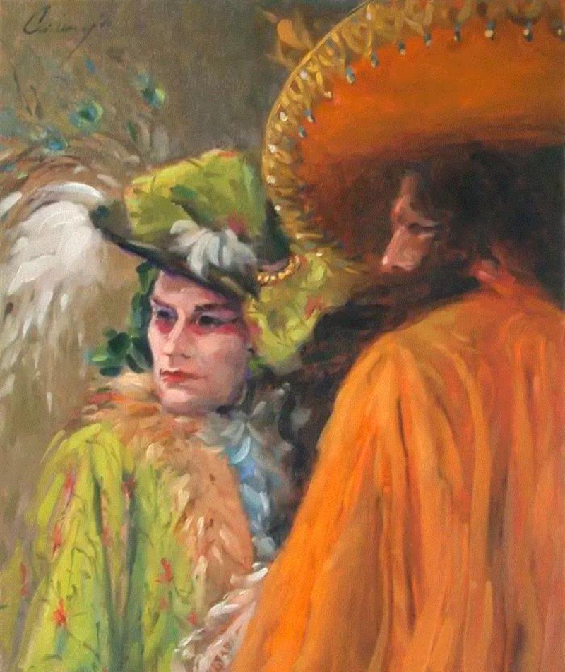 Chuck Larivey 的油画作品,Larivey,油画,上方,绘画,小编