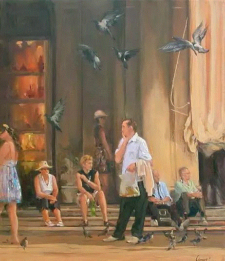 Chuck Larivey 的油画作品,Larivey,油画,上方,绘画,小编