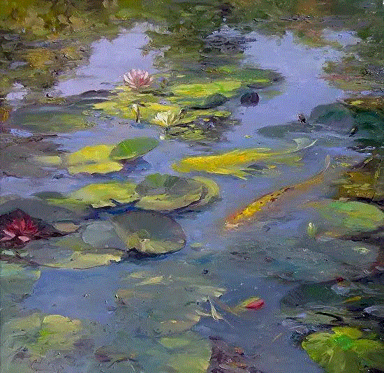 Chuck Larivey 的油画作品,Larivey,油画,上方,绘画,小编