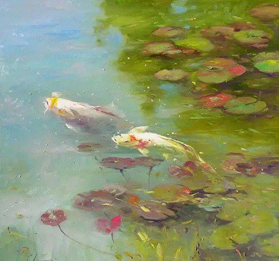 Chuck Larivey 的油画作品,Larivey,油画,上方,绘画,小编