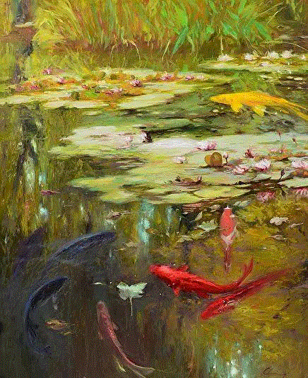 Chuck Larivey 的油画作品,Larivey,油画,上方,绘画,小编