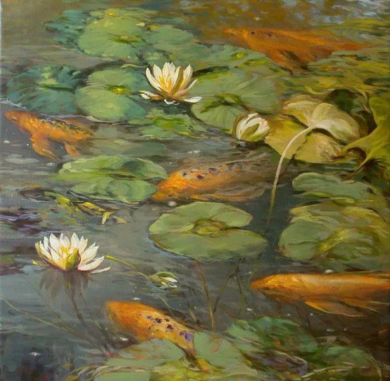 Chuck Larivey 的油画作品,Larivey,油画,上方,绘画,小编