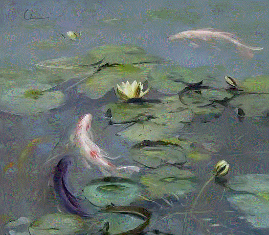 Chuck Larivey 的油画作品,Larivey,油画,上方,绘画,小编