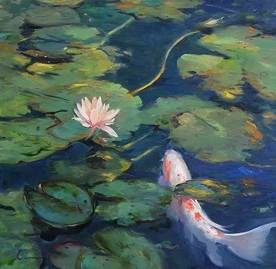 Chuck Larivey 的油画作品,Larivey,油画,上方,绘画,小编