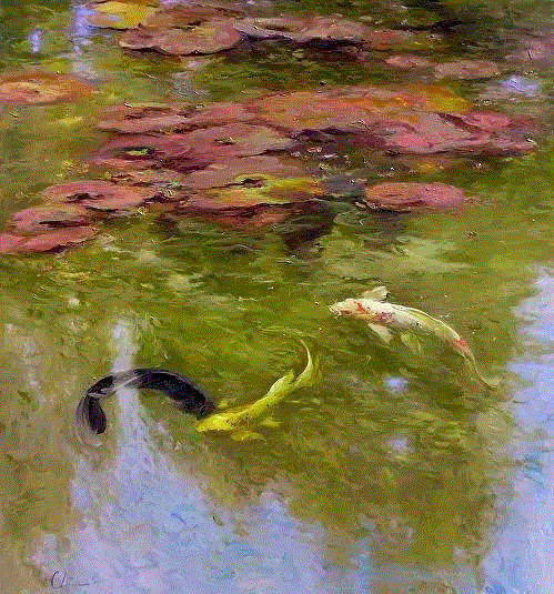 Chuck Larivey 的油画作品,Larivey,油画,上方,绘画,小编