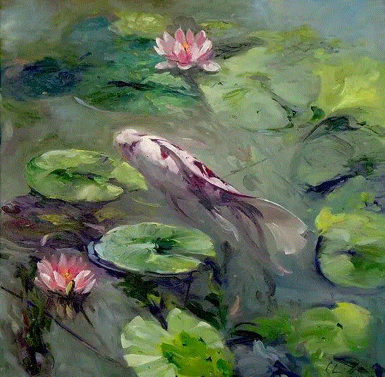 Chuck Larivey 的油画作品,Larivey,油画,上方,绘画,小编