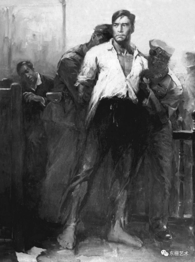 《王孝和在特刑庭》&nbsp;&nbsp;90x120cm&nbsp;&nbsp;布面油画&nbsp