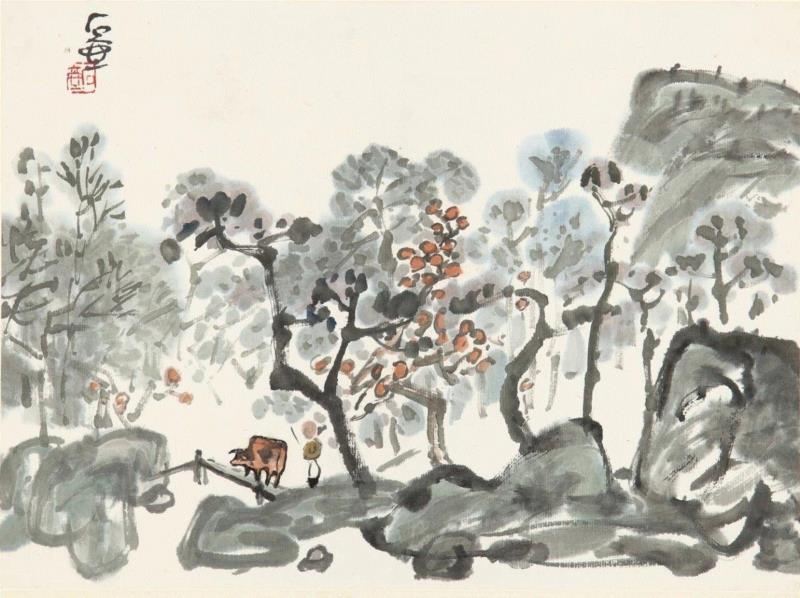 陈子庄 牧归图之一,最具魏晋风神的画家，美术史中被隐逸的大师！,魏晋,风神,美术史,陈子庄,齐白石,成都,黄宾虹,书法,花鸟,山水画