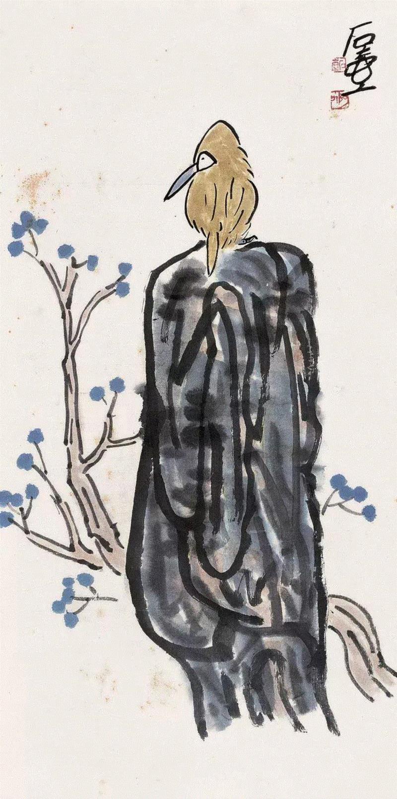 陈子庄花鸟,最具魏晋风神的画家，美术史中被隐逸的大师！,魏晋,风神,美术史,陈子庄,齐白石,成都,黄宾虹,书法,花鸟,山水画