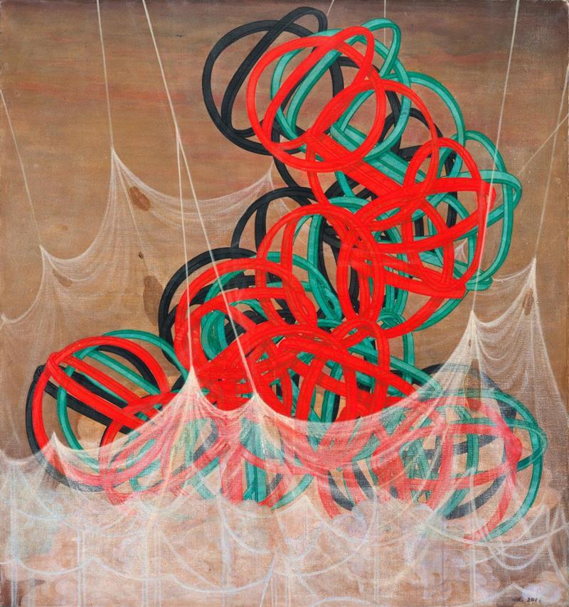 郝建涛 生长No.14 2018 布面综合材料 160×150cm,“弸彋——郝建涛个展”将于3月3日亮相Hi艺术中心,郝建涛,材料,四川美院,托体,同山,展期,电话,地址,北京市朝阳区,酒仙桥路