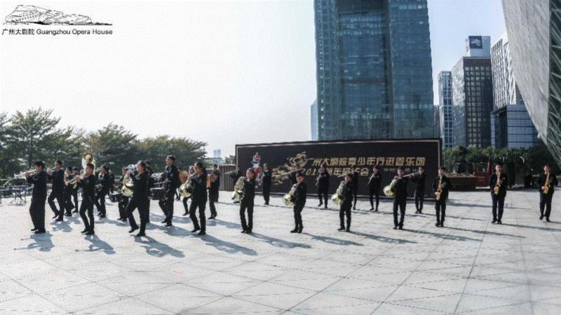 声生不息,筑梦未来丨广州大剧院青少年行进管乐团2019扬帆起航,广州大剧院青少年行进管乐团,管乐,乐曲,团员,乐手们,乐器,步伐,音乐,艺术节,乐手