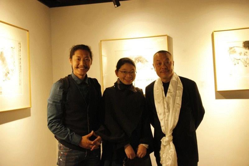 本色现场回顾 | 逐--陈湘波己亥生肖作品选,陈湘波,生肖,本色,关山月美术馆,开幕式,越众,本色空间,明信片,坐者,元宵