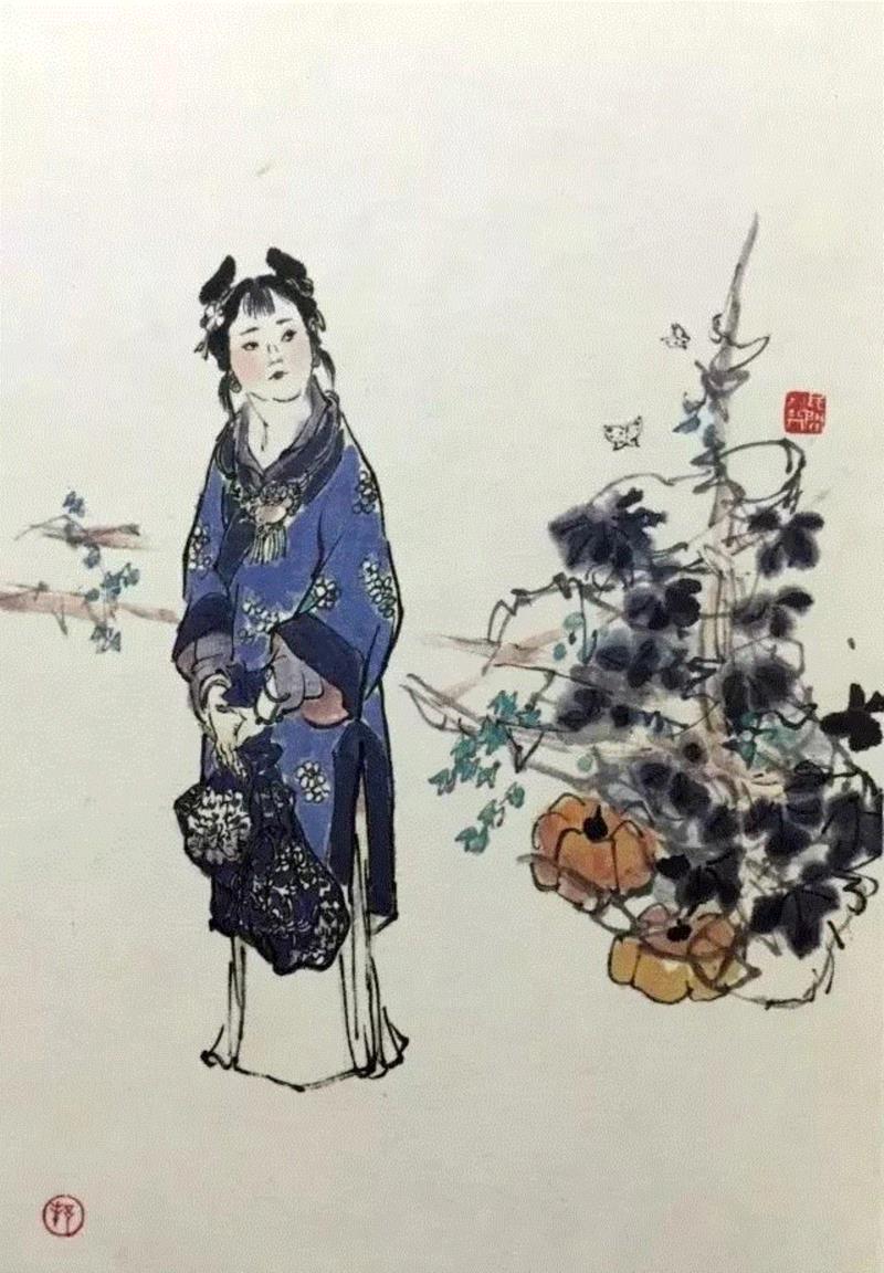 红楼梦 插图 | 戴敦邦 ?? ????,戴敦邦,插图,红楼梦,人物,上方,上海第一师范学校,儿童,上海交通大学,副教授,连环画