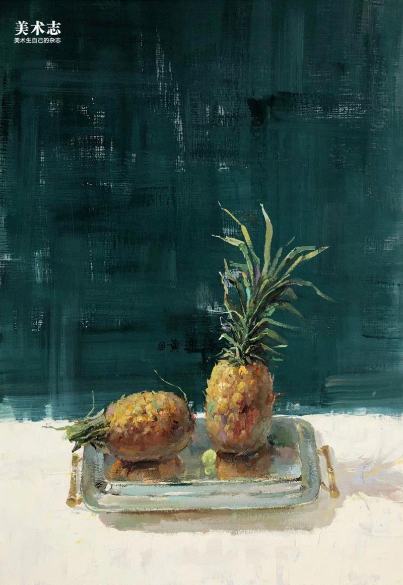 增强内心的感受，是画好色彩的关键！—— 黄通泽,黄通泽,关键,黄老师,刮刀,小志,白菜,静物,颜色,水粉,油画