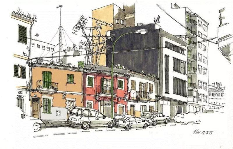 线性速写溜的可以代替相机了,以后出门就带只笔吧!,线性,相机,西班牙,Renom,彩头,关键,陈建龙,彩铅,人物,日本