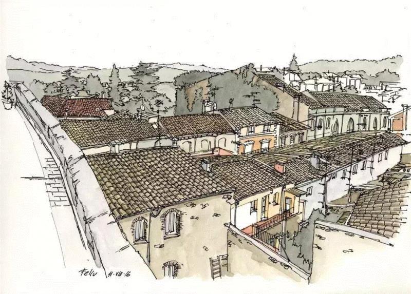 线性速写溜的可以代替相机了,以后出门就带只笔吧!,线性,相机,西班牙,Renom,彩头,关键,陈建龙,彩铅,人物,日本