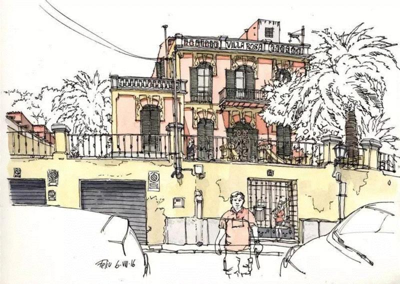 线性速写溜的可以代替相机了,以后出门就带只笔吧!,线性,相机,西班牙,Renom,彩头,关键,陈建龙,彩铅,人物,日本