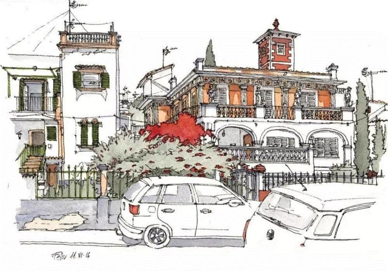 线性速写溜的可以代替相机了,以后出门就带只笔吧!,线性,相机,西班牙,Renom,彩头,关键,陈建龙,彩铅,人物,日本