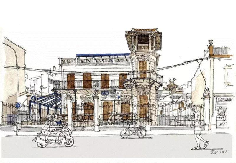 线性速写溜的可以代替相机了,以后出门就带只笔吧!,线性,相机,西班牙,Renom,彩头,关键,陈建龙,彩铅,人物,日本