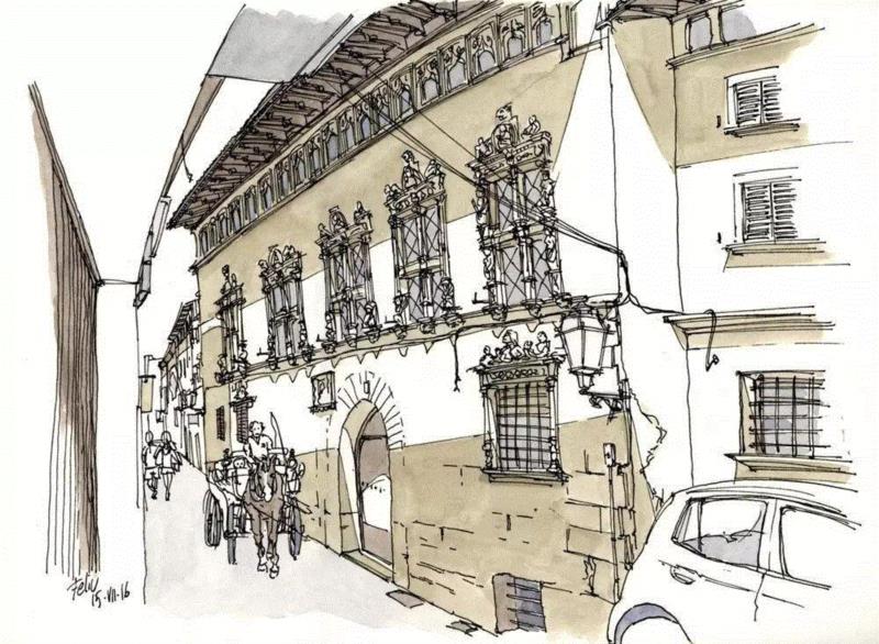 线性速写溜的可以代替相机了,以后出门就带只笔吧!,线性,相机,西班牙,Renom,彩头,关键,陈建龙,彩铅,人物,日本