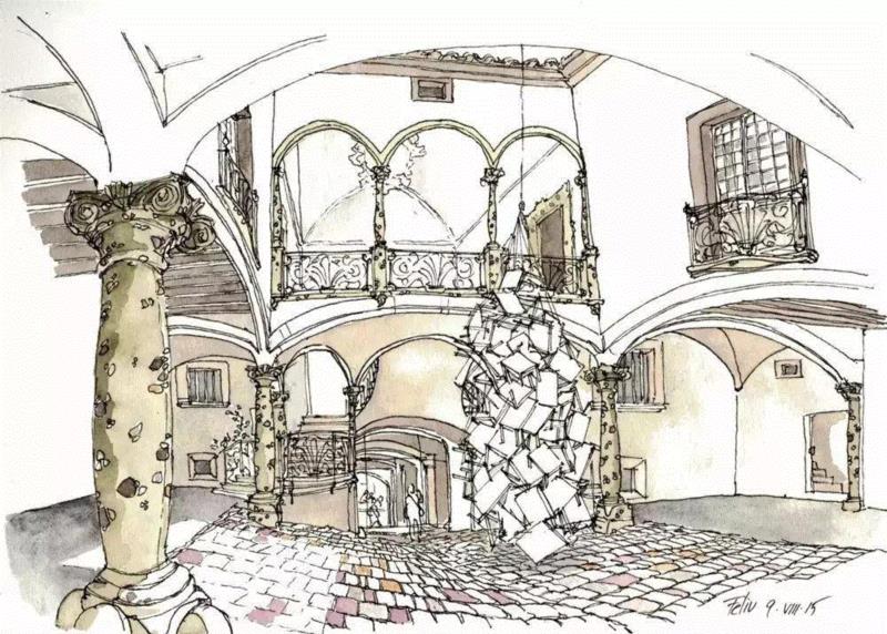 线性速写溜的可以代替相机了,以后出门就带只笔吧!,线性,相机,西班牙,Renom,彩头,关键,陈建龙,彩铅,人物,日本