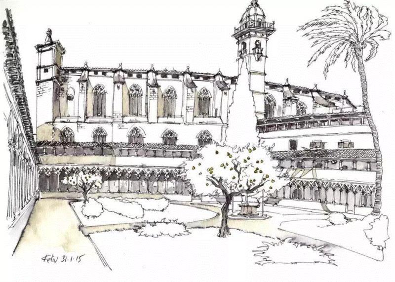 线性速写溜的可以代替相机了,以后出门就带只笔吧!,线性,相机,西班牙,Renom,彩头,关键,陈建龙,彩铅,人物,日本