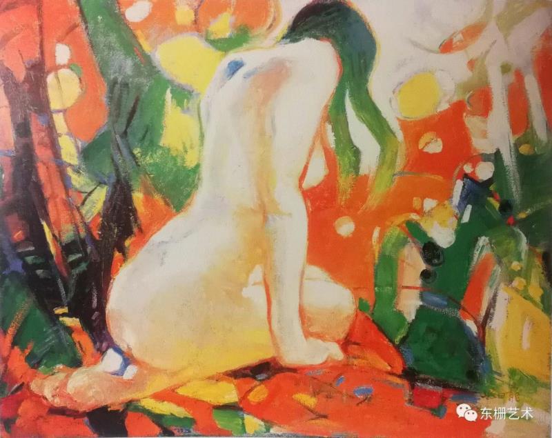 《女人体》&nbsp; 80×65cm&nbsp; &nbsp;布面油画&nbsp; &nbsp;1