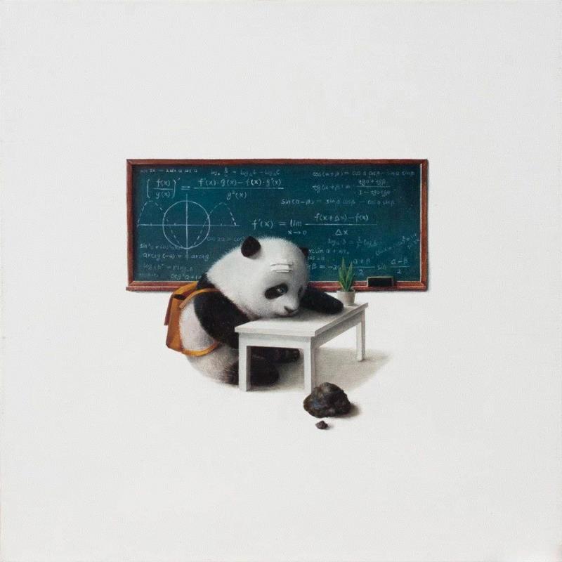 不像漾 Out of line | 宫鹤 《熊猫不讲道理》,宫鹤,line,熊猫不讲道理,熊猫,版画,数码,雪纺,Paper,size,CNY