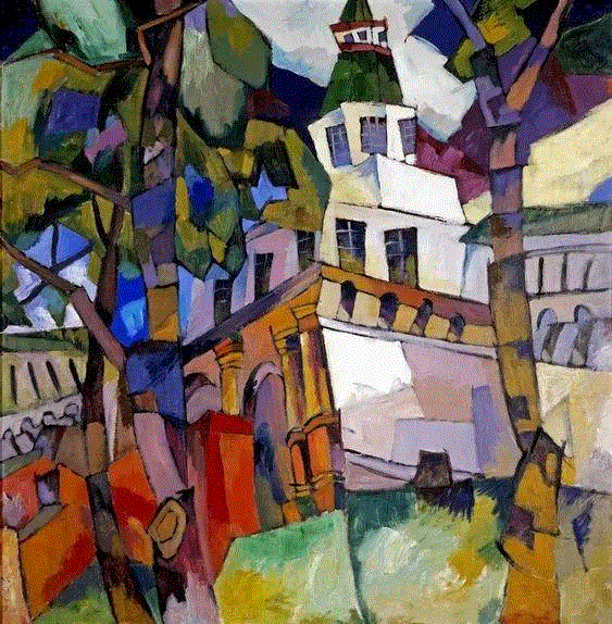 绘画丨俄罗斯立体主义大师连图洛夫作品赏析,俄罗斯,立体主义,绘画,连图洛夫,Lentulov,莫斯科,小组,法国,戏剧,洛夫