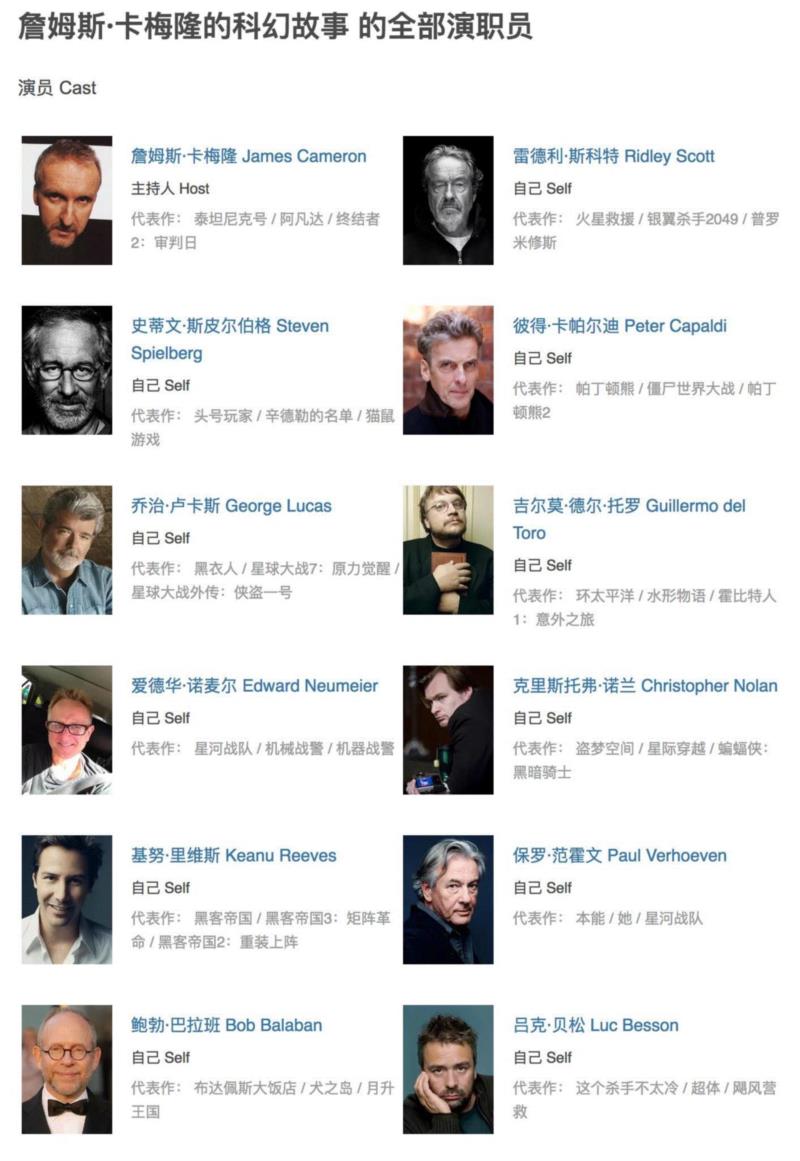 豆瓣9.2，所有和科幻电影有关的，全在这一部纪录片里了,电影,科幻,纪录片,豆瓣,导演,卡梅隆,外星人,斯皮尔伯格,人工智能,票房