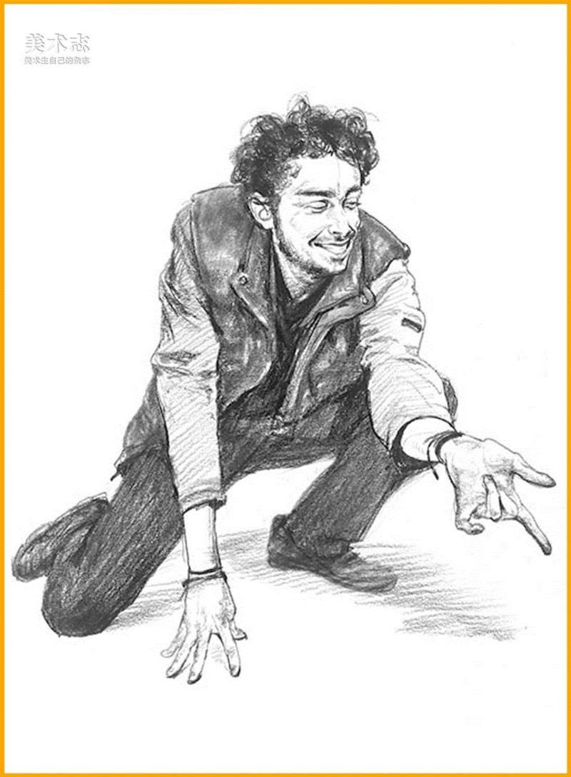 黑白灰!速写的生命!,黑白灰,重色,节奏,调子,线描,裤子,颜色,形体,分数,人物