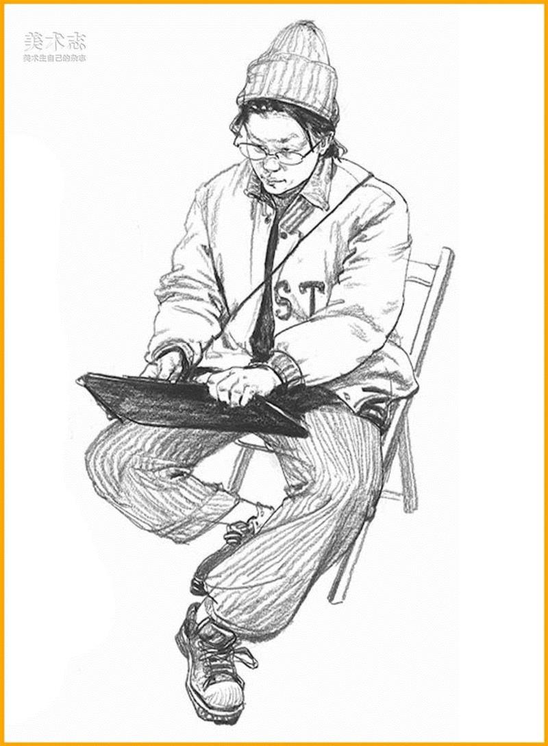 黑白灰!速写的生命!,黑白灰,重色,节奏,调子,线描,裤子,颜色,形体,分数,人物