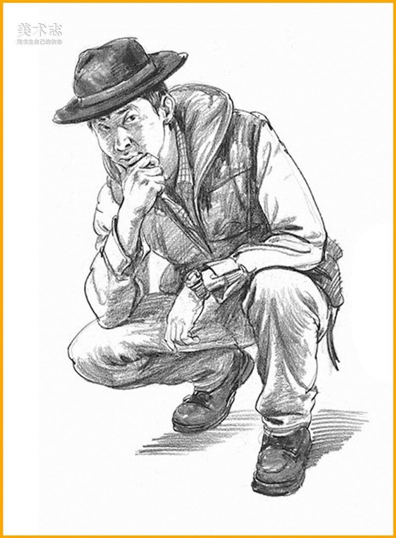 黑白灰!速写的生命!,黑白灰,重色,节奏,调子,线描,裤子,颜色,形体,分数,人物