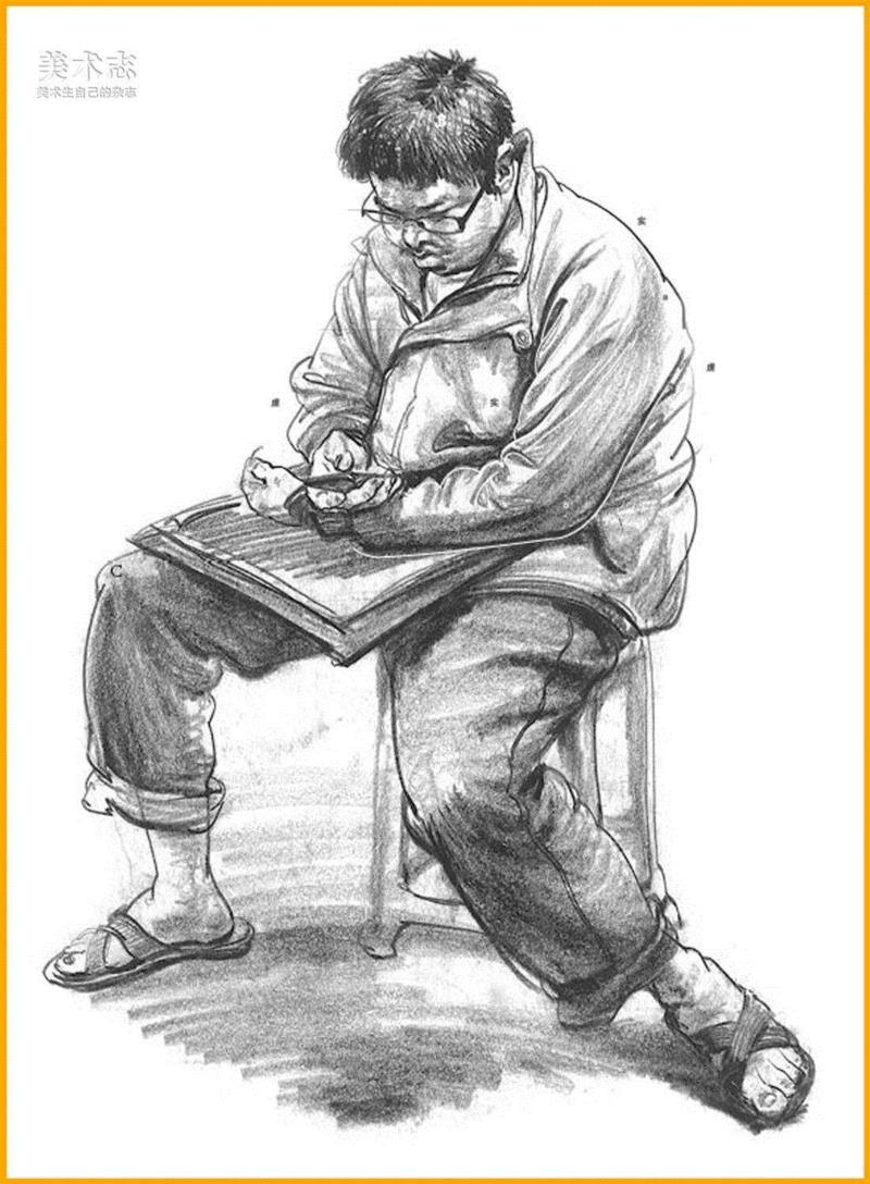 黑白灰!速写的生命!,黑白灰,重色,节奏,调子,线描,裤子,颜色,形体,分数,人物