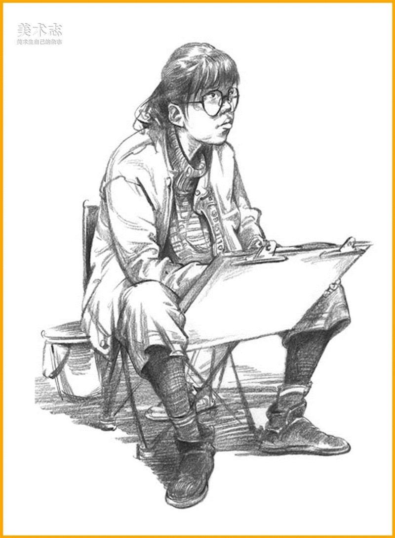 黑白灰!速写的生命!,黑白灰,重色,节奏,调子,线描,裤子,颜色,形体,分数,人物