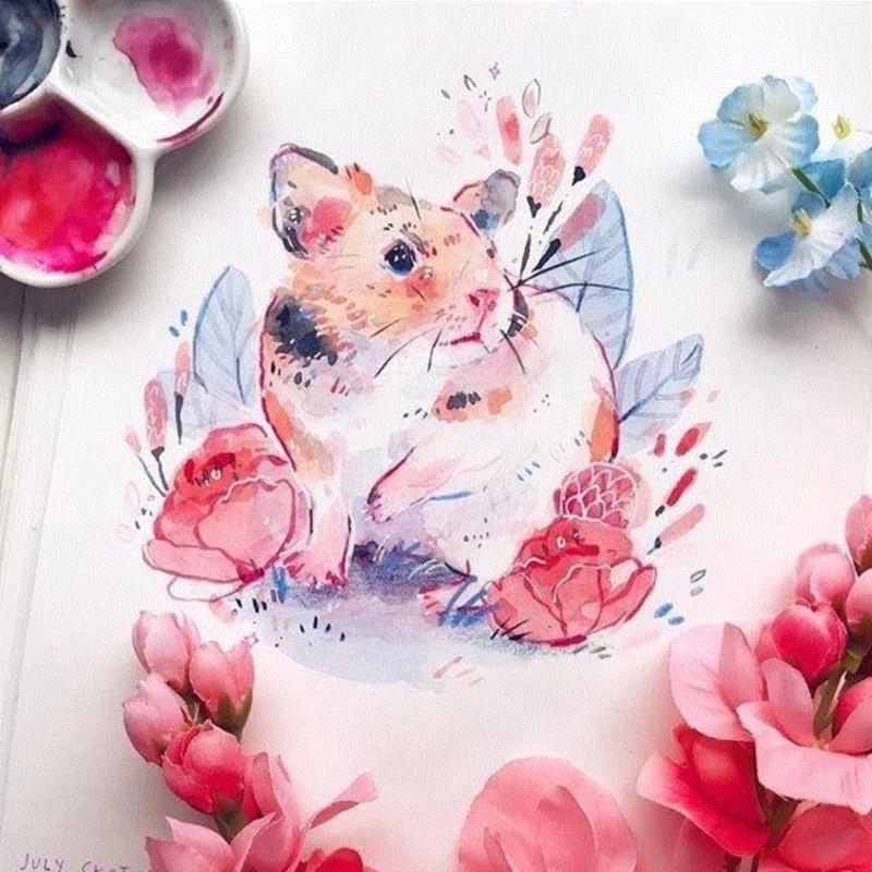 水彩的颜色真的美!,水彩,颜色,彩头,关键,陈建龙,彩铅,人物,日本,罐子,Leigh