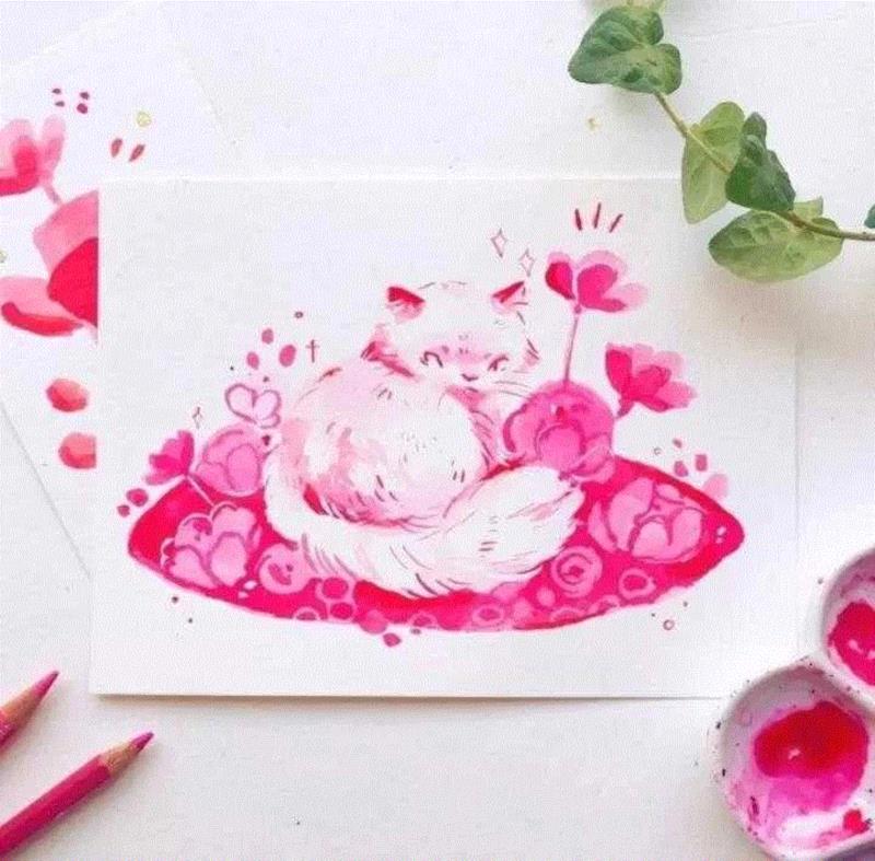 水彩的颜色真的美!,水彩,颜色,彩头,关键,陈建龙,彩铅,人物,日本,罐子,Leigh