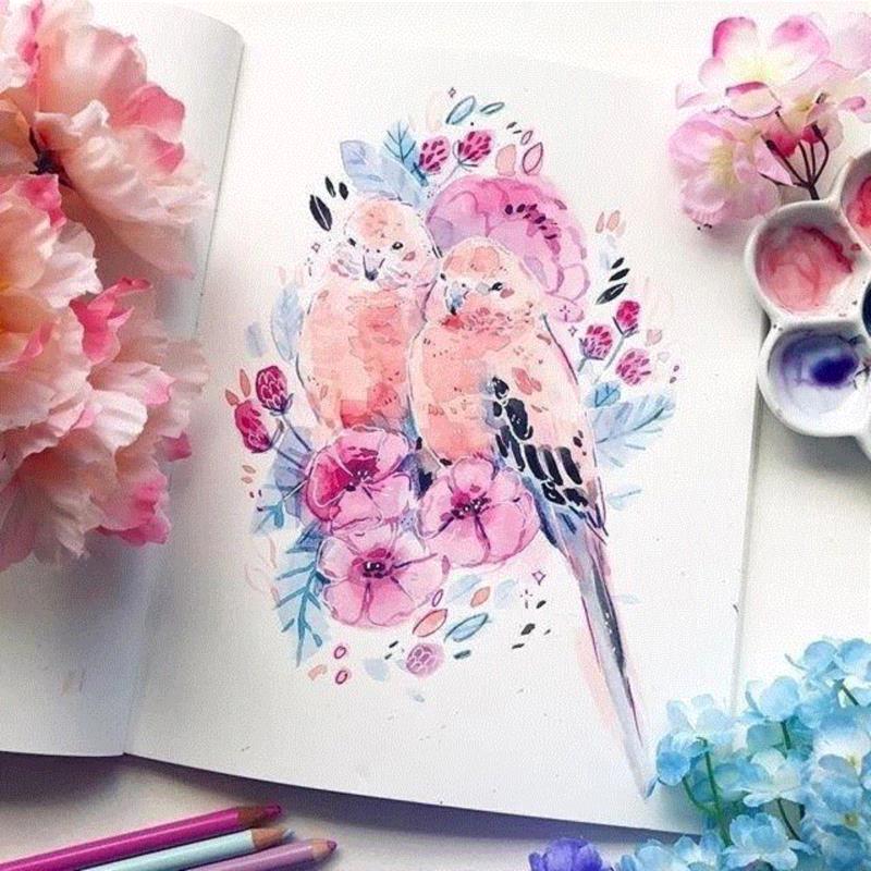 水彩的颜色真的美!,水彩,颜色,彩头,关键,陈建龙,彩铅,人物,日本,罐子,Leigh