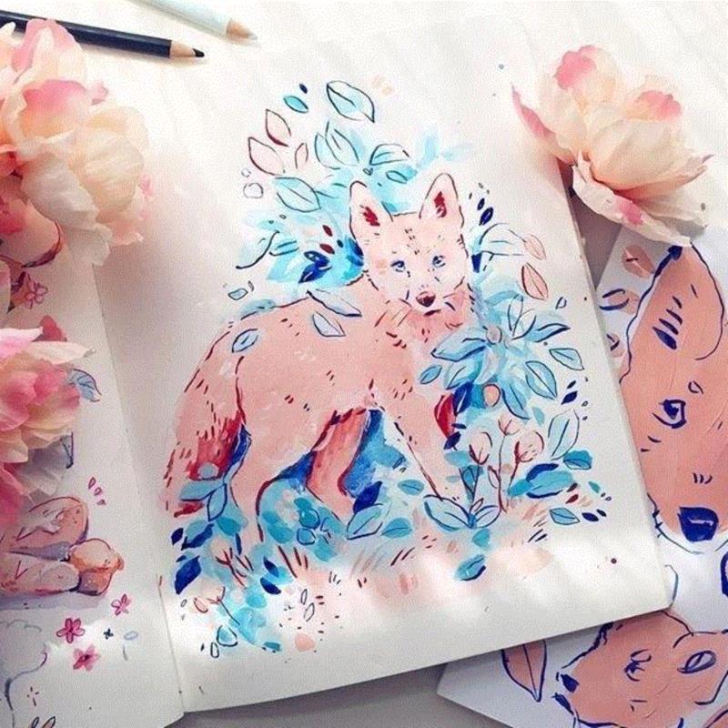 水彩的颜色真的美!,水彩,颜色,彩头,关键,陈建龙,彩铅,人物,日本,罐子,Leigh