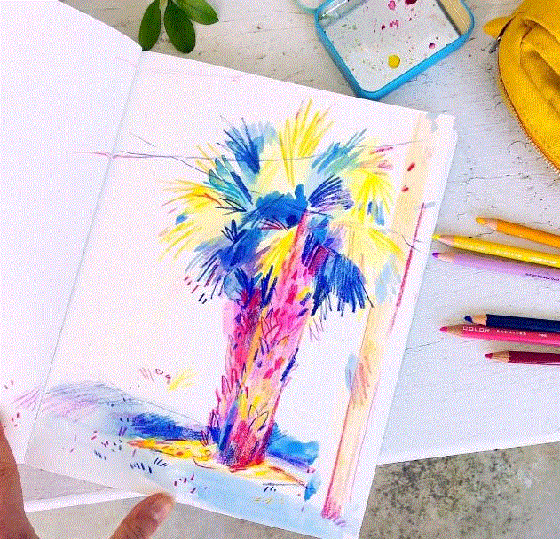 水彩的颜色真的美!,水彩,颜色,彩头,关键,陈建龙,彩铅,人物,日本,罐子,Leigh