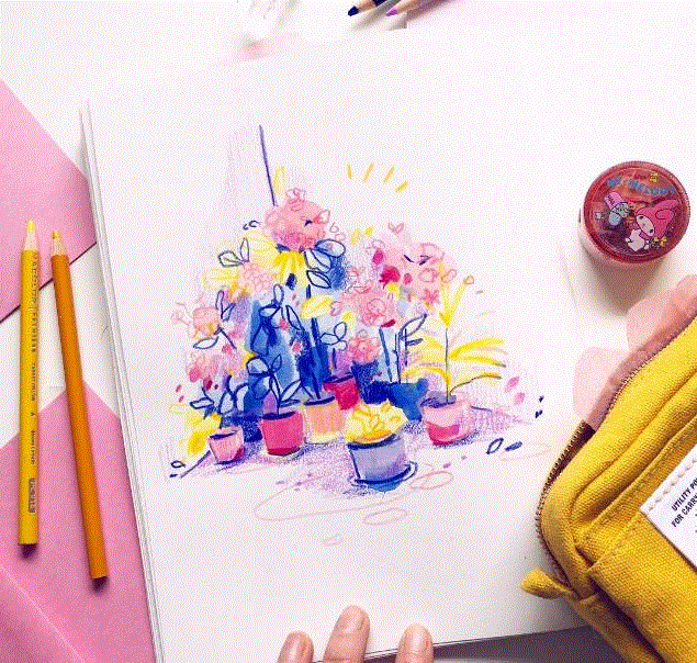 水彩的颜色真的美!,水彩,颜色,彩头,关键,陈建龙,彩铅,人物,日本,罐子,Leigh