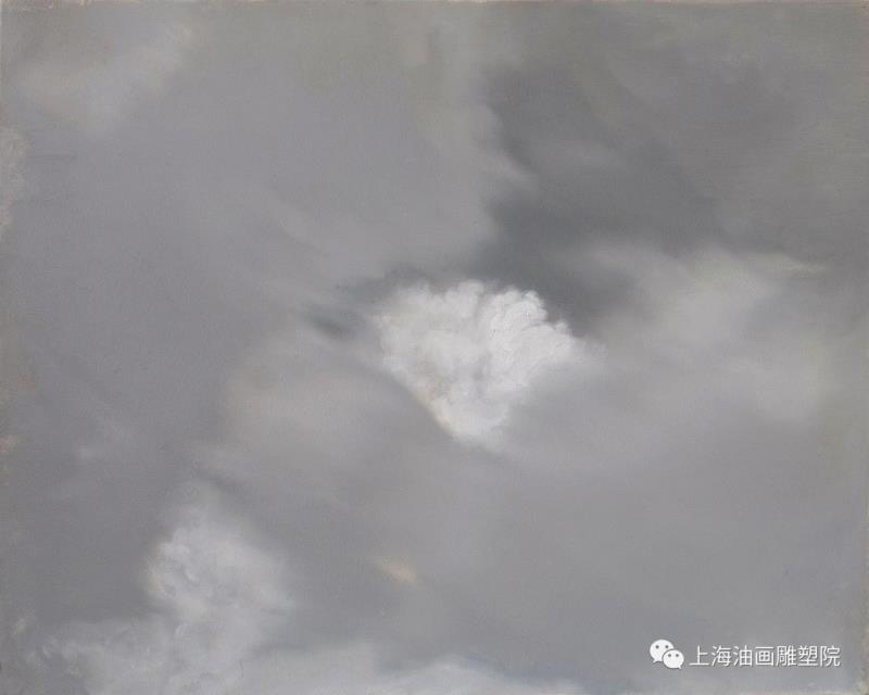 《云-1》布面油画 40×50cm 2018,【上海油雕院 l 展览】“2018上海油画雕塑院年度展”参展艺术家——鲁丹,上海油画雕塑院,鲁丹,年度展,油画,具象,绘画,上海油画雕塑院美术馆,课题,云开,上方