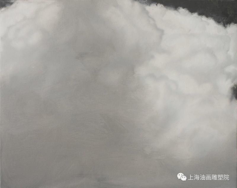 《云-2》布面油画&nbsp;40×50cm 2018,【上海油雕院 l 展览】“2018上海油画雕塑院年度展”参展艺术家——鲁丹,上海油画雕塑院,鲁丹,年度展,油画,具象,绘画,上海油画雕塑院美术馆,课题,云开,上方