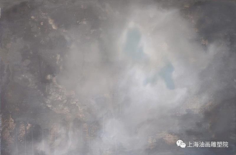 《云开-1》&nbsp;布面油画&nbsp;60×90cm 2018,【上海油雕院 l 展览】“2018上海油画雕塑院年度展”参展艺术家——鲁丹,上海油画雕塑院,鲁丹,年度展,油画,具象,绘画,上海油画雕塑院美术馆,课题,云开,上方