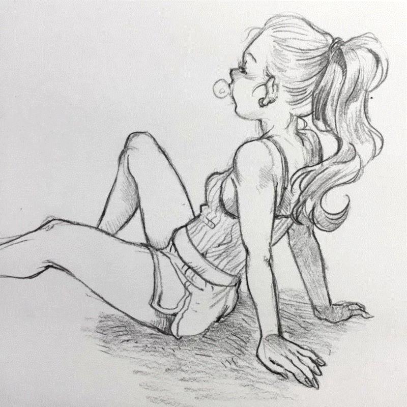 Leslie Hung线稿 ????,Leslie,Hung,线稿,上方,插画师,味道,人物,小编